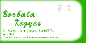 borbala kegyes business card